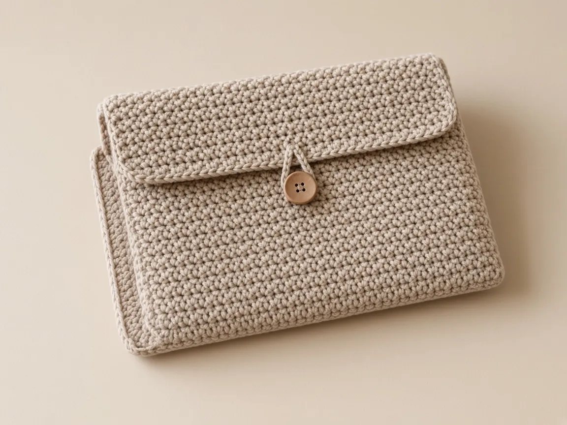 A flat device gets a folded rectangle and a flap.