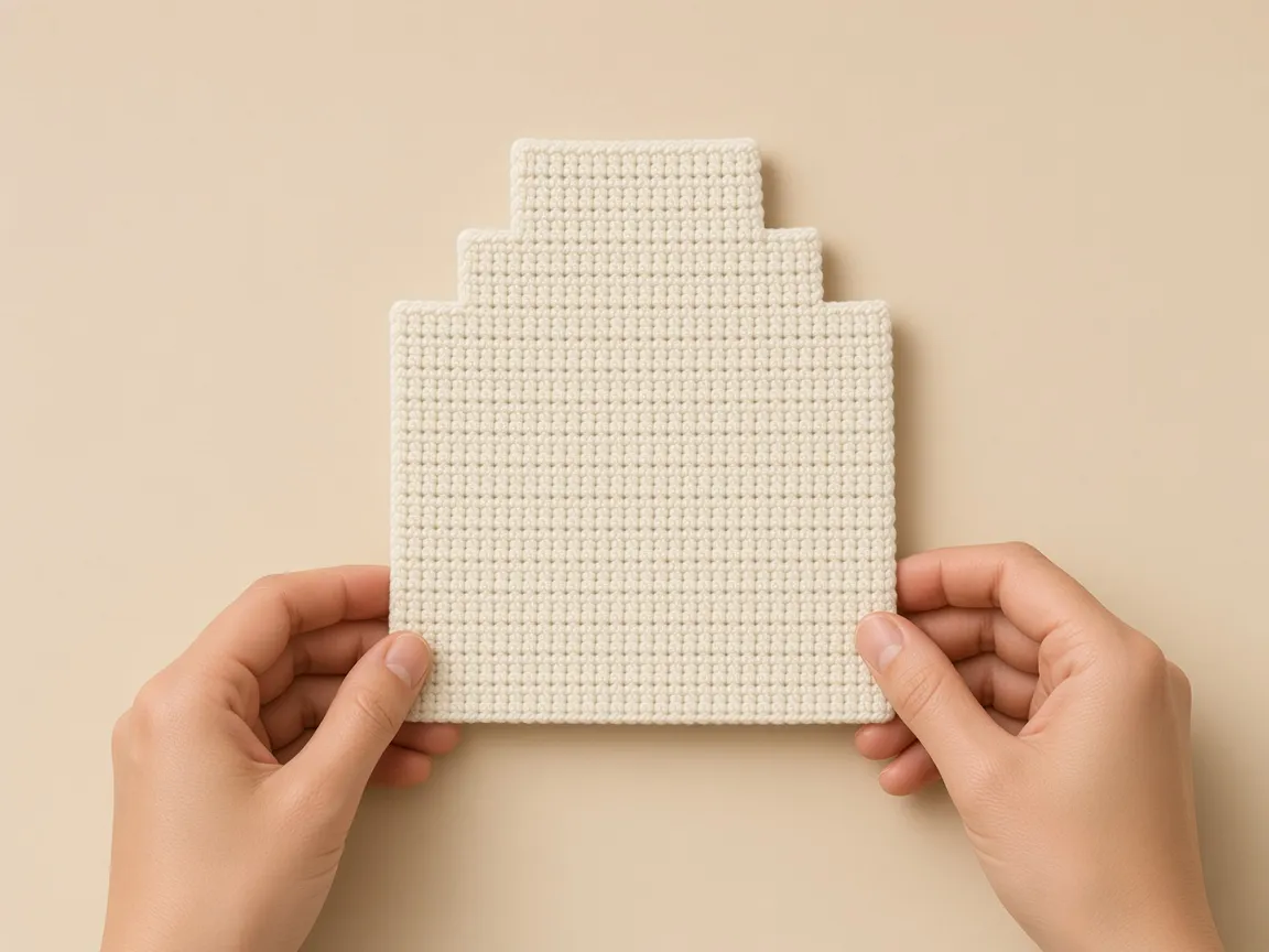 Match the hems before any embroidery or snap.