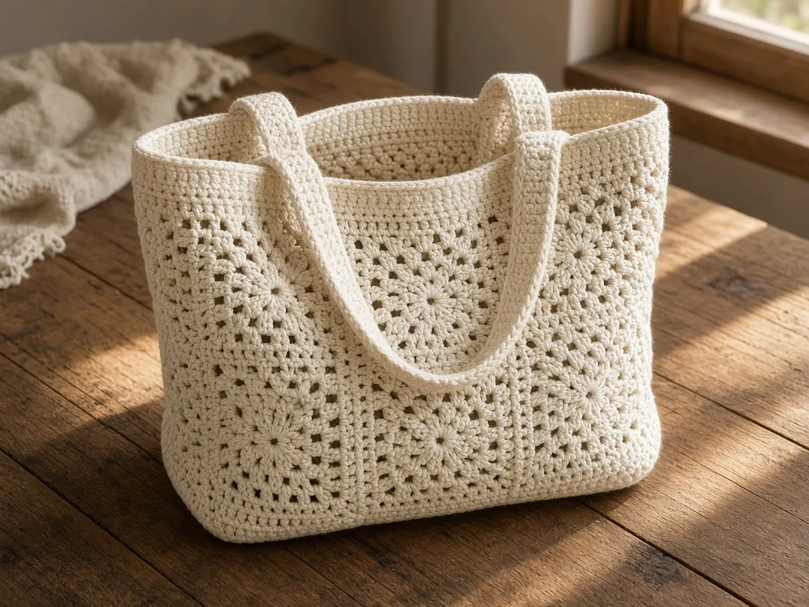 How to Crochet a Granny Square Tote