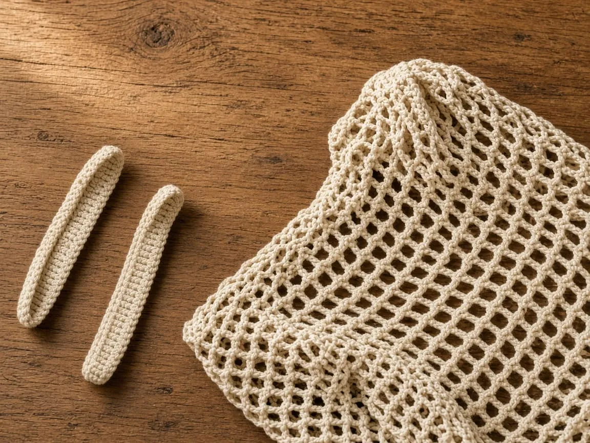 Handle ends sewn across the solid top band